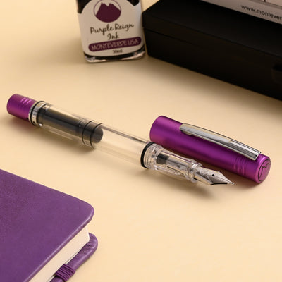 Monteverde MP1 Fountain Pen - Purple Frost CT 8
