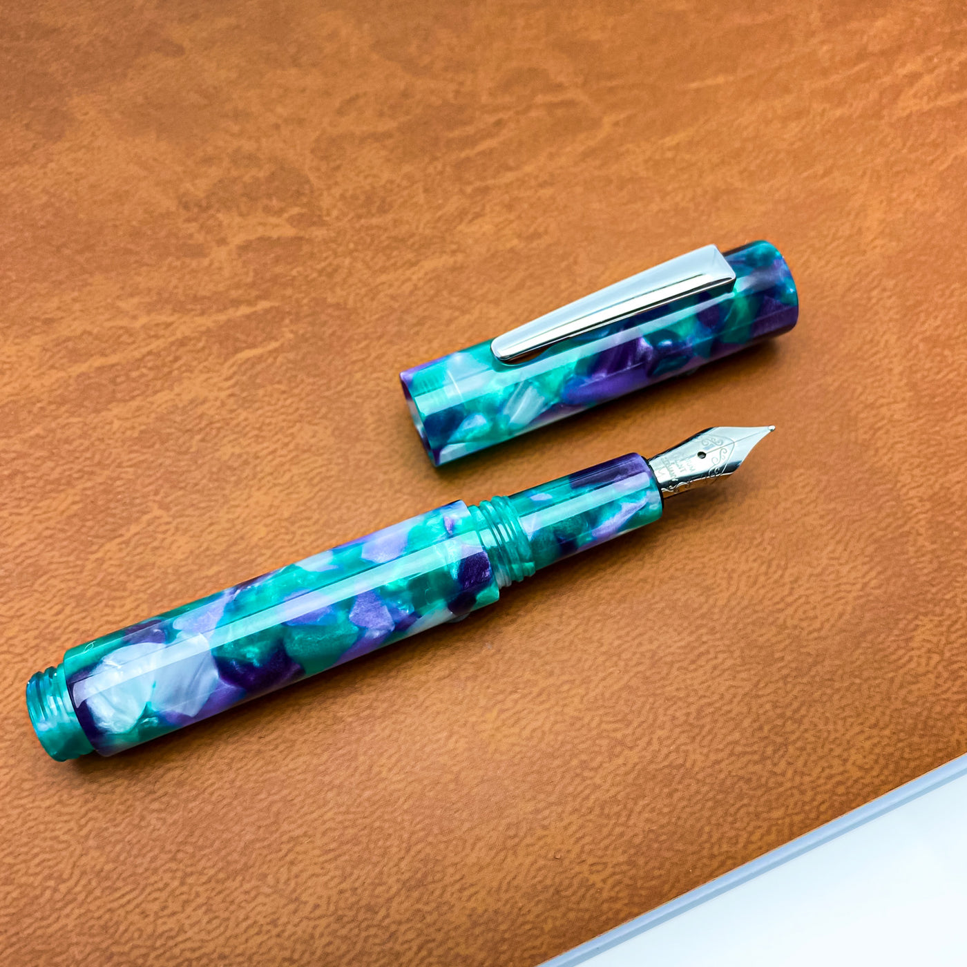 Monteverde MVP Fountain Pen - Green Abstracts CT 7