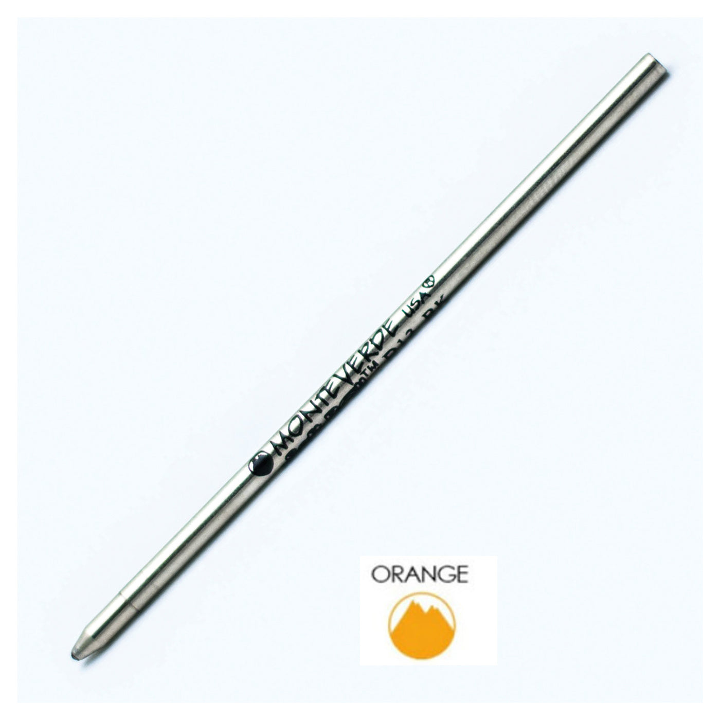 Monteverde Mini Ball Pen Refill for Multi Pen - Medium - Orange - Pack of 4 1