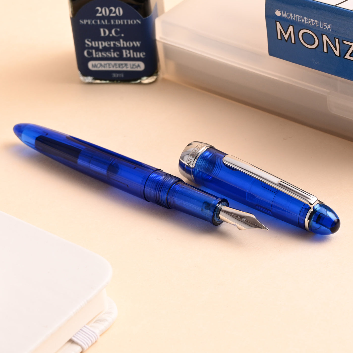 Monteverde Monza 3 Fountain Pen Set - Blue CT 10