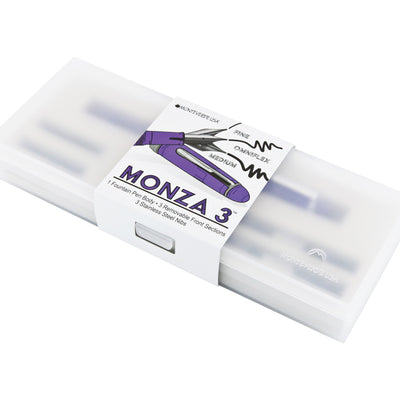 Monteverde Monza 3 Fountain Pen Set - Purple CT 8