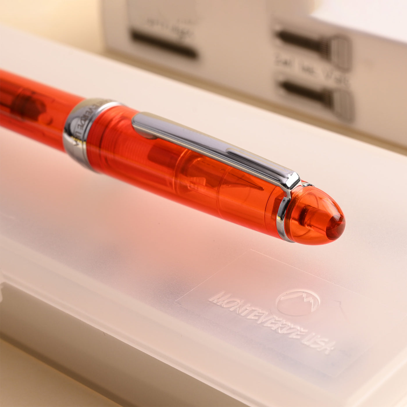 Monteverde Monza ID Fountain Pen - Orange CT 12