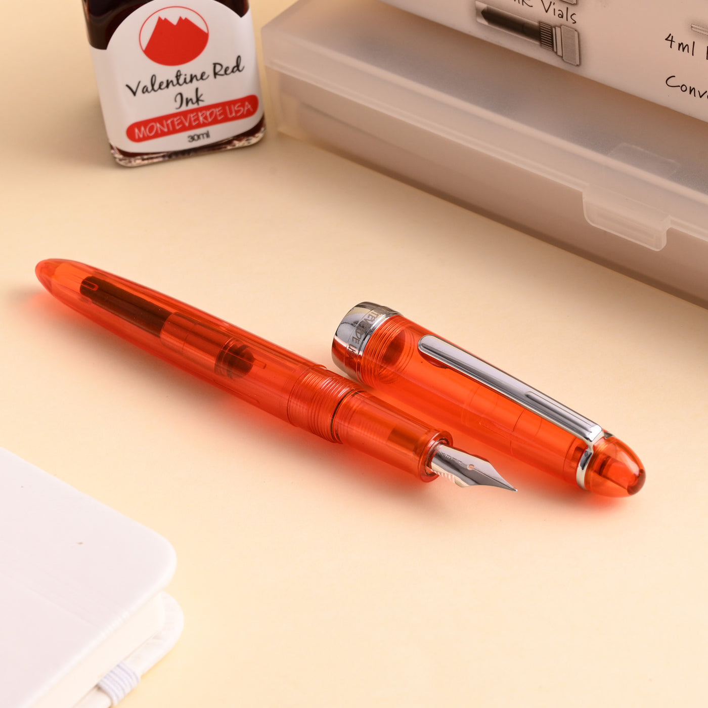 Monteverde Monza ID Fountain Pen - Orange CT 8 