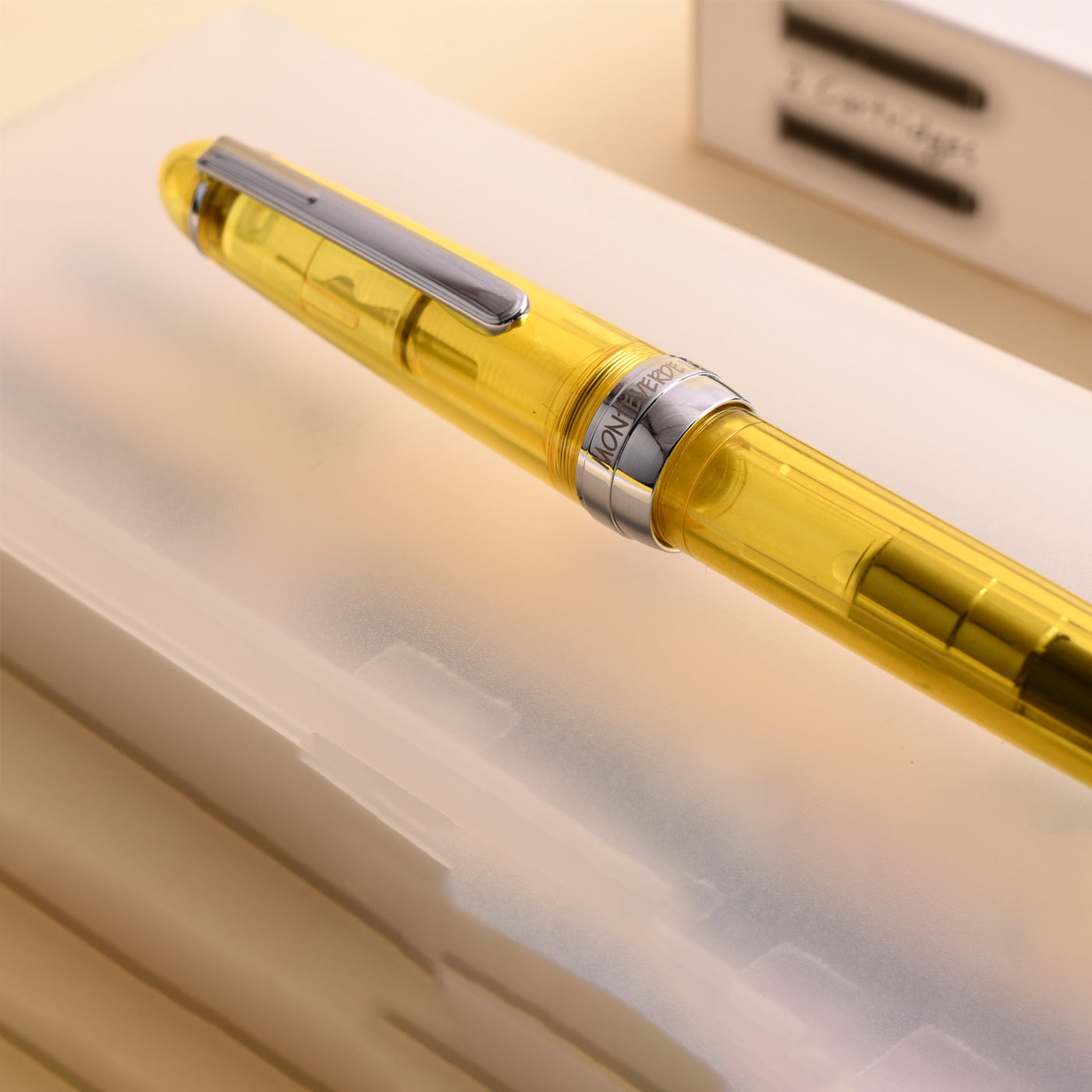 Monteverde Monza ID Fountain Pen - Yellow CT 11