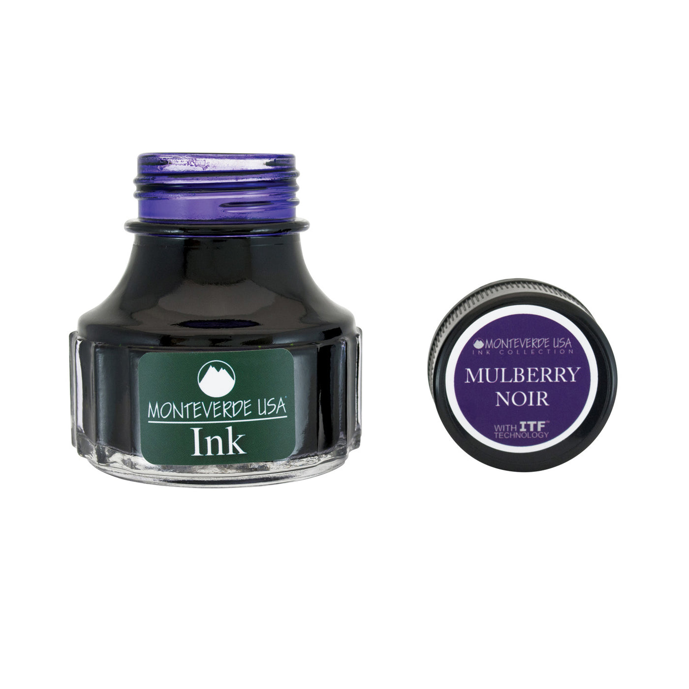 Monteverde Mulberry Noir Ink Bottle, Purple - 90ml 2