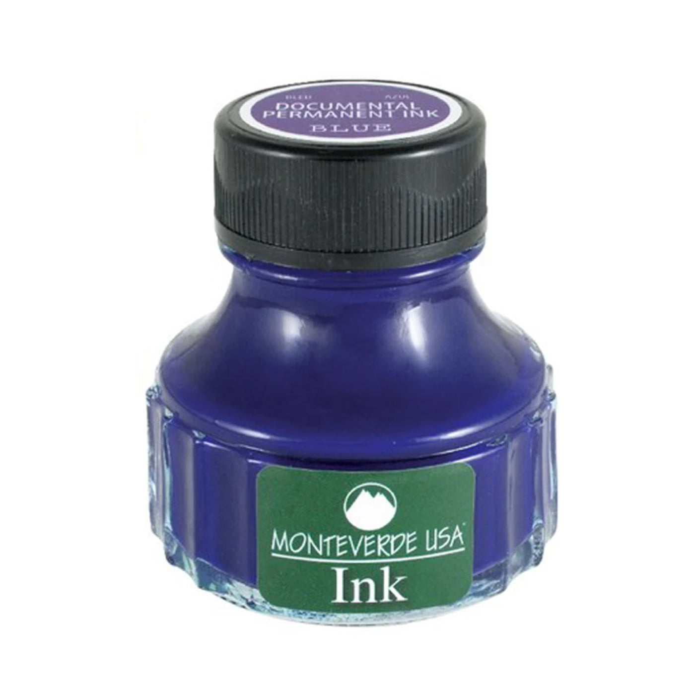 Monteverde Permanent Documental Ink Bottle, Blue - 90ml 1