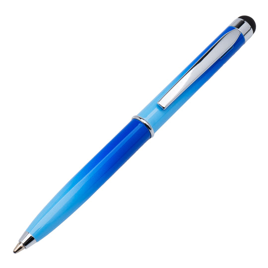 Monteverde Poquito Stylus Ball Pen - Gradient Blue & Light Blue CT