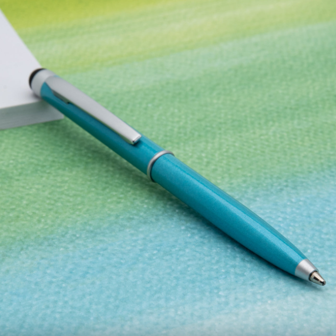 Monteverde Poquito Stylus Ball Pen - Maui Blue CT 2