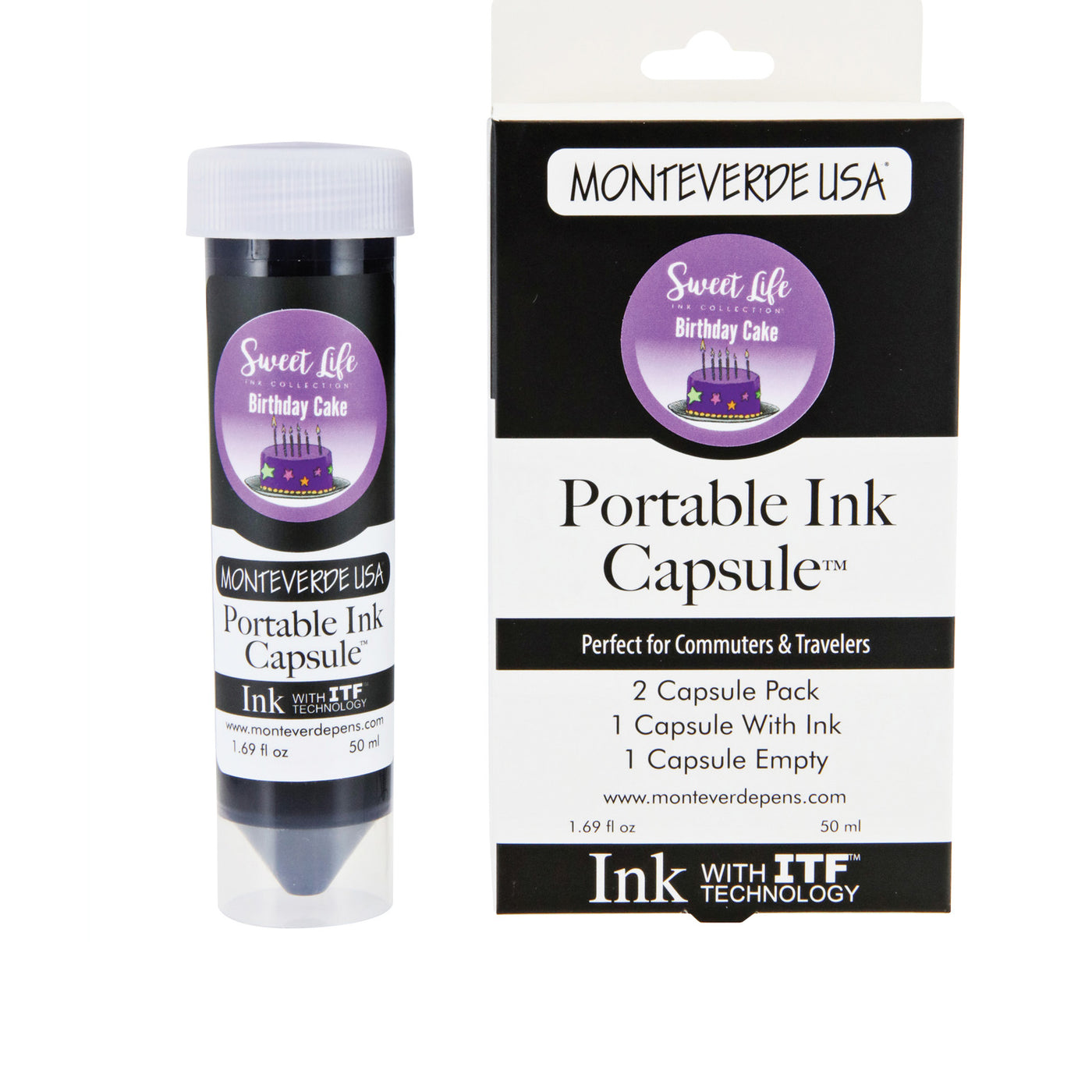 Monteverde Portable 50ml Ink Capsule, Birthday Cake