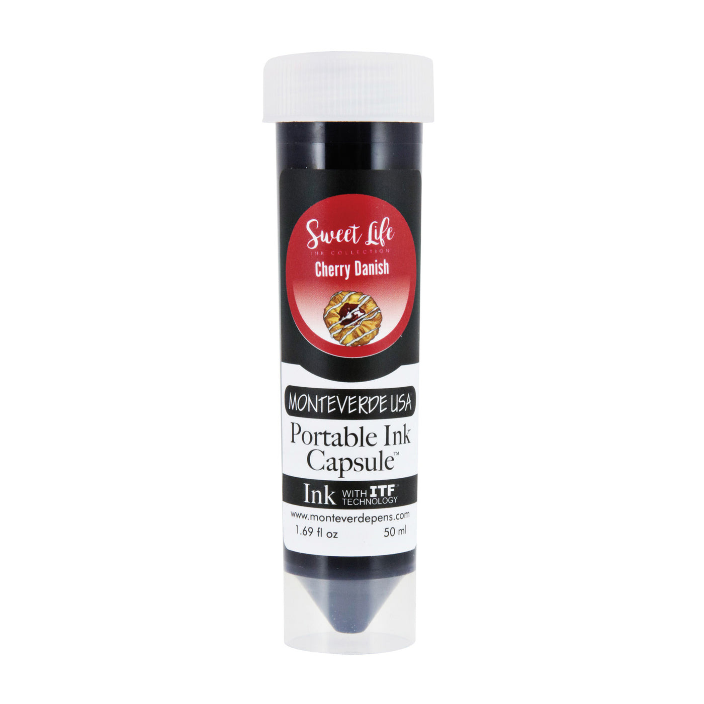 Monteverde Portable 50ml Ink Capsule, Cherry Danish