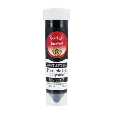 Monteverde Portable 50ml Ink Capsule, Cherry Danish