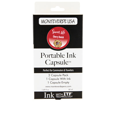 Monteverde Portable 50ml Ink Capsule, Cherry Danish