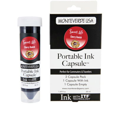 Monteverde Portable 50ml Ink Capsule, Cherry Danish
