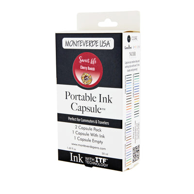 Monteverde Portable 50ml Ink Capsule, Cherry Danish