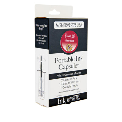 Monteverde Portable 50ml Ink Capsule, Cherry Danish