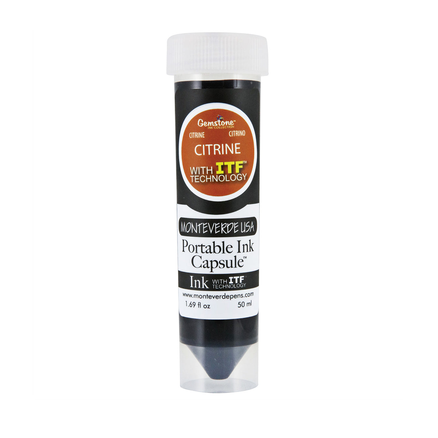 Monteverde Portable 50ml Ink Capsule, Citrine