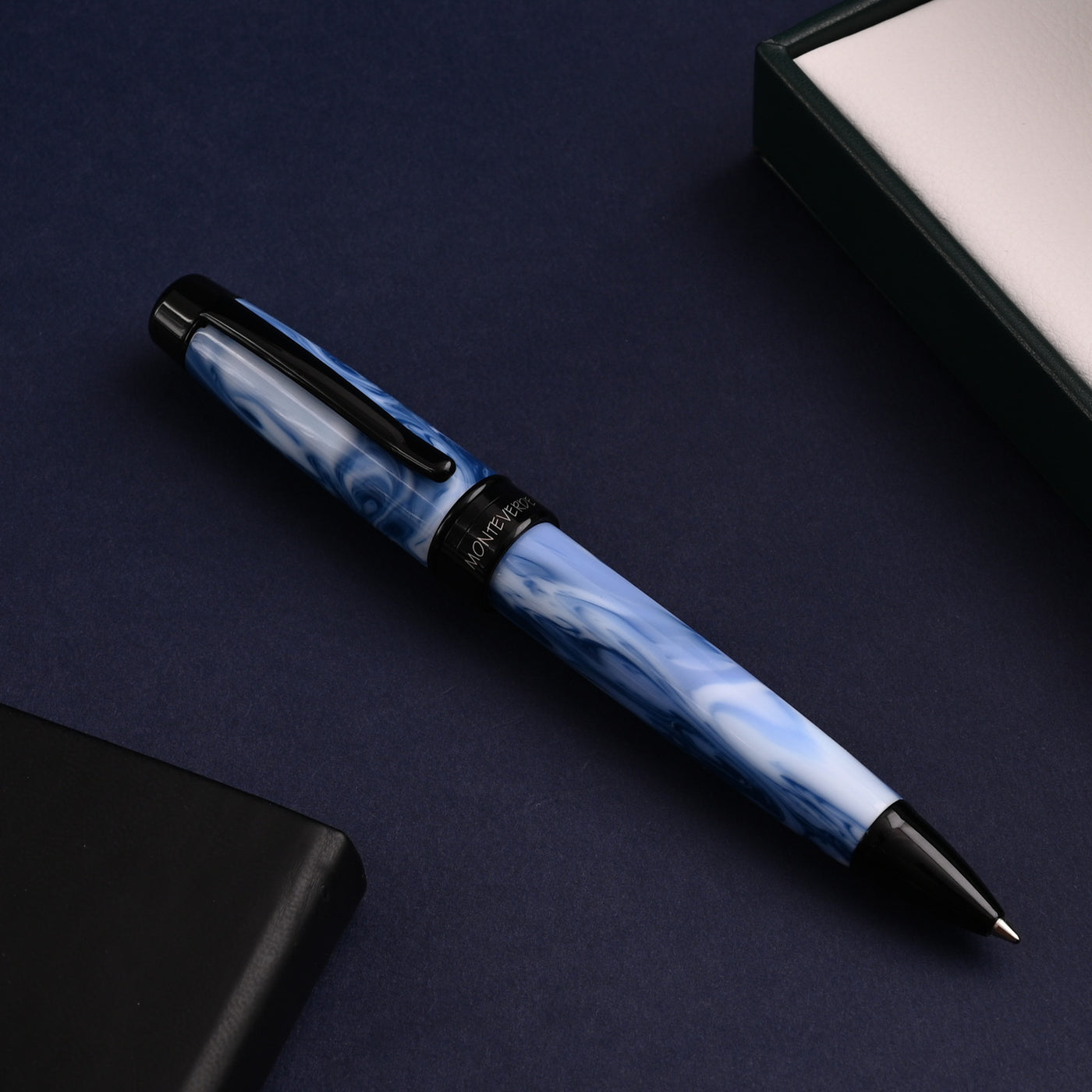 Monteverde Prima Ball Pen - Blue Swirl BT 12