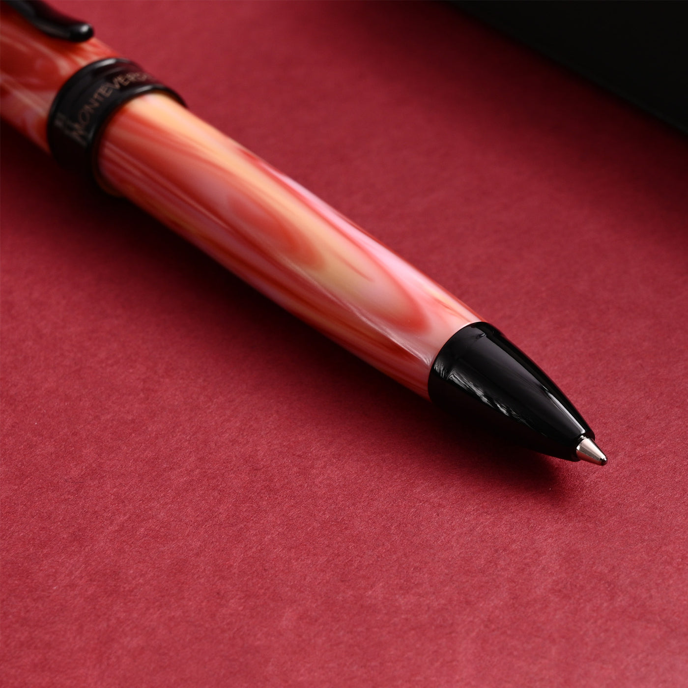 Monteverde Prima Ball Pen - Red Swirl BT 9