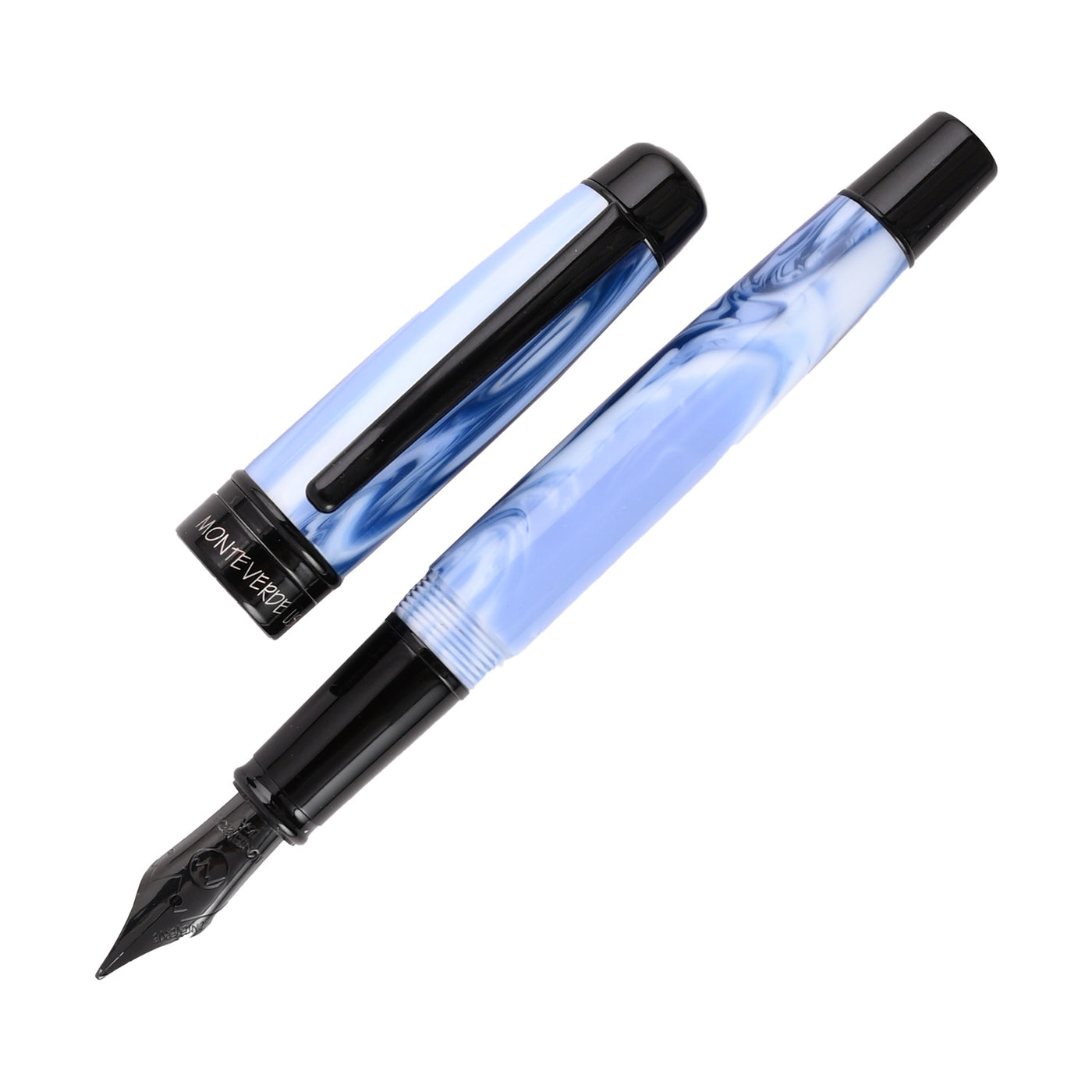 Monteverde Prima Fountain Pen - Blue Swirl BT 1