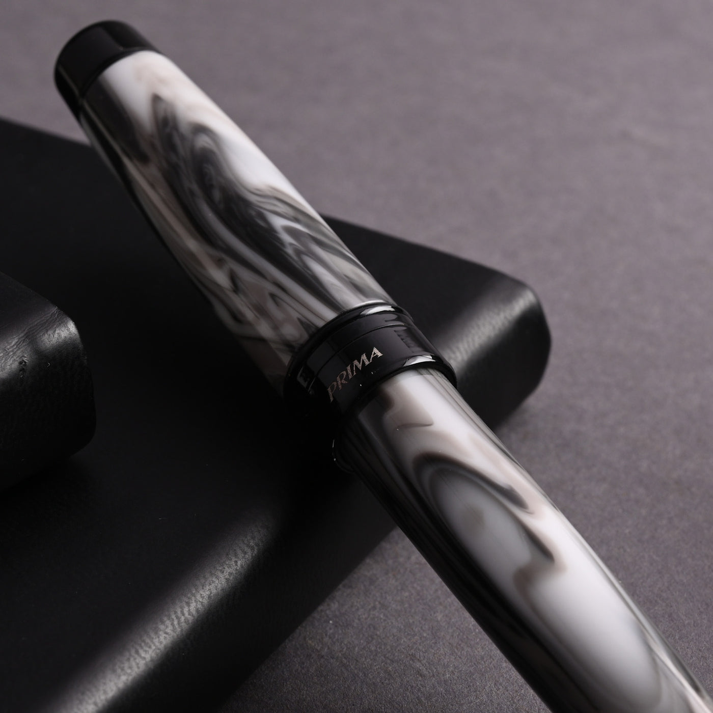 Monteverde Prima Fountain Pen - Grey Swirl BT 10