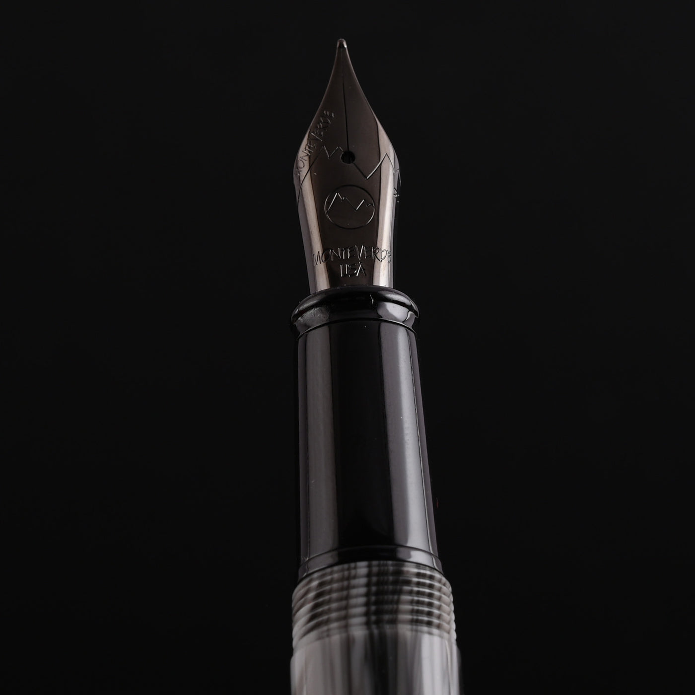 Monteverde Prima Fountain Pen - Grey Swirl BT 12