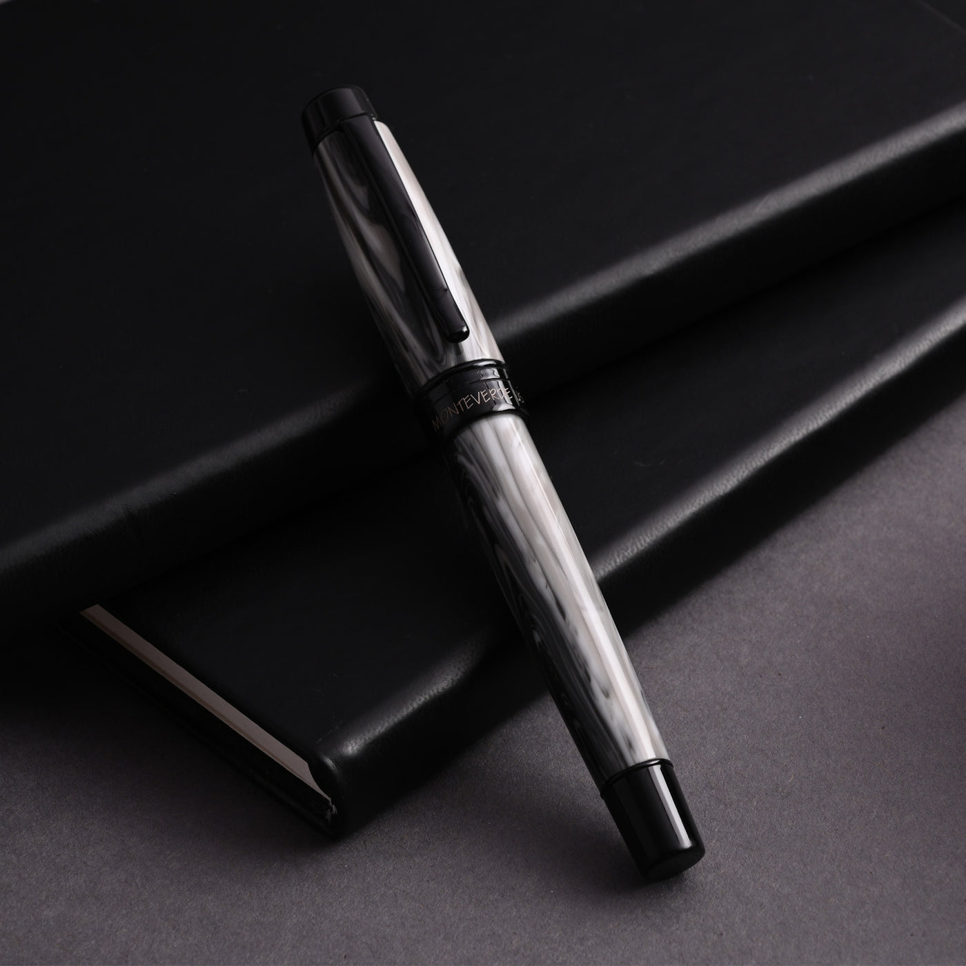 Monteverde Prima Fountain Pen - Grey Swirl BT 14