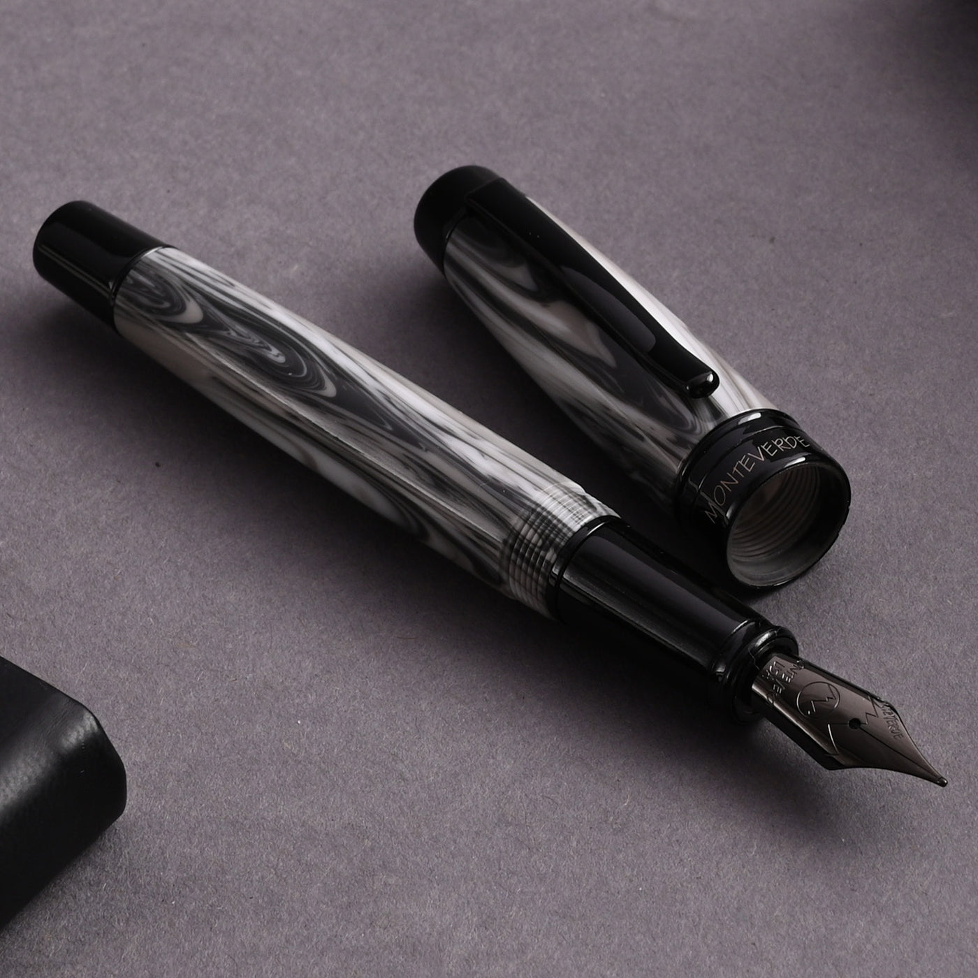 Monteverde Prima Fountain Pen - Grey Swirl BT 7