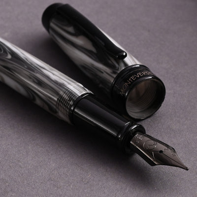 Monteverde Prima Fountain Pen - Grey Swirl BT 8