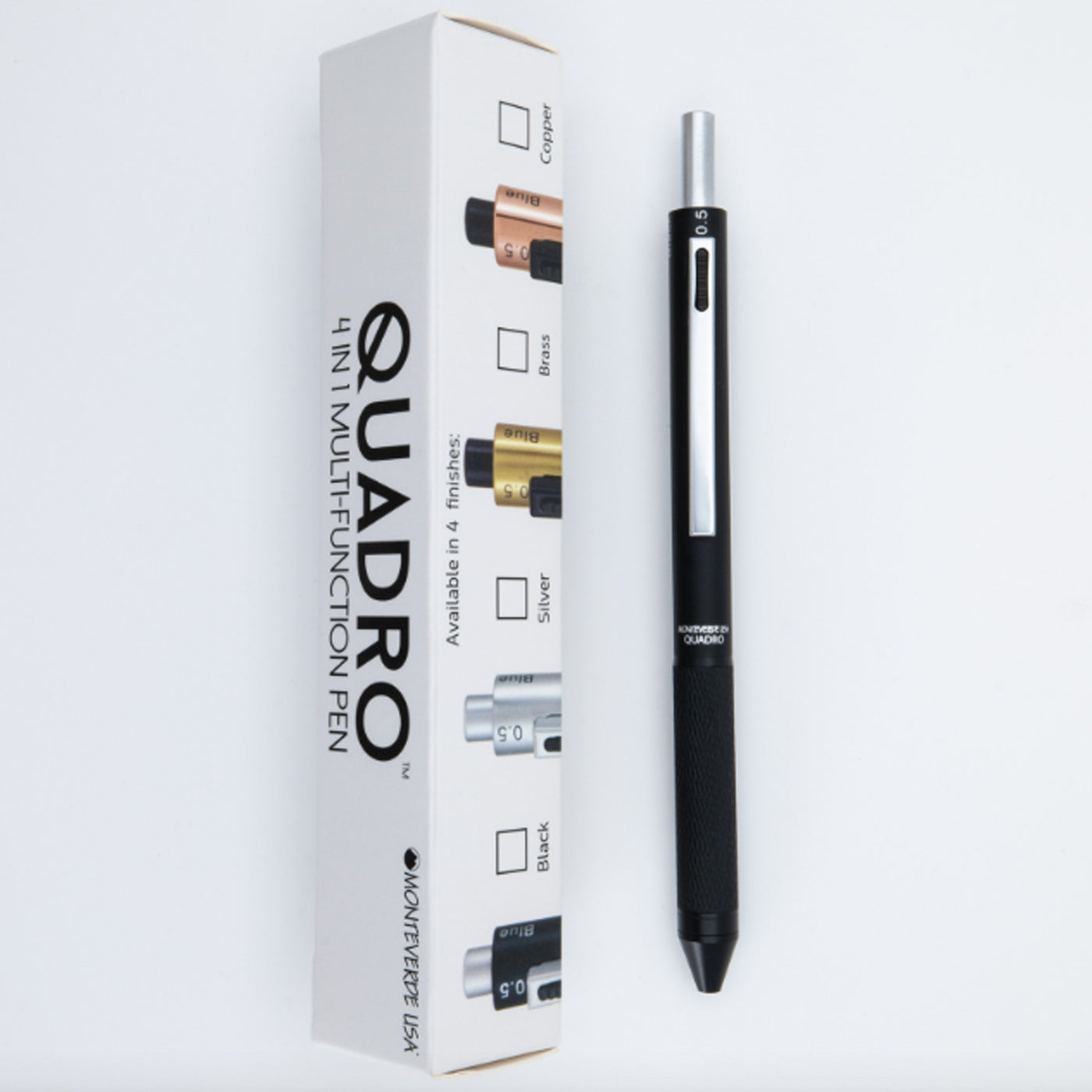 Monteverde Quadro Multifunction Ball Pen - Black CT 10