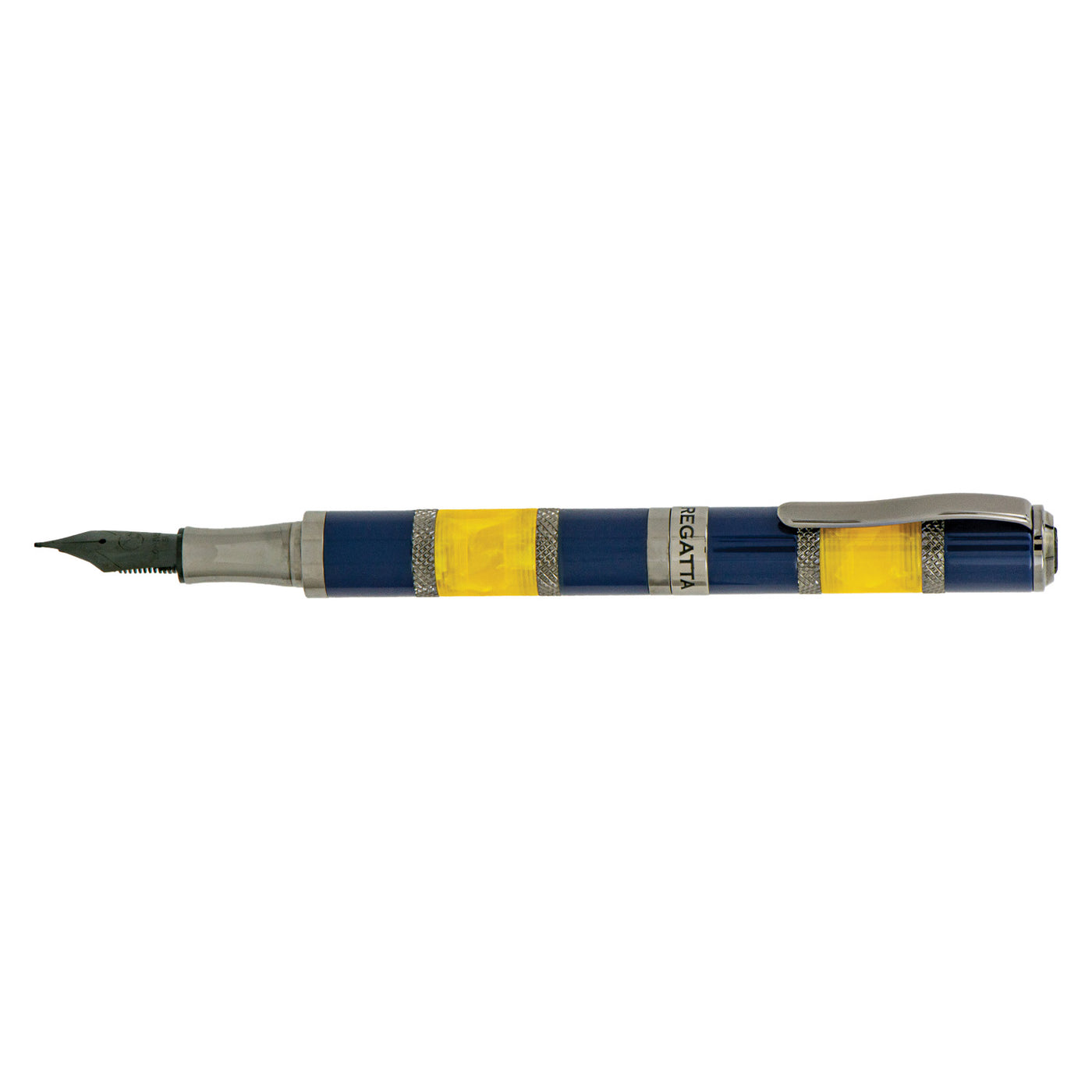 Monteverde Regatta Sport Fountain Pen - Blue Yellow 3