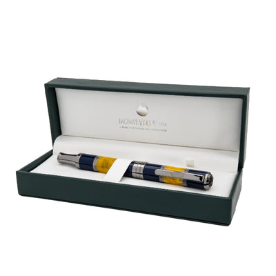 Monteverde Regatta Sport Roller Ball Pen - Blue Yellow 11