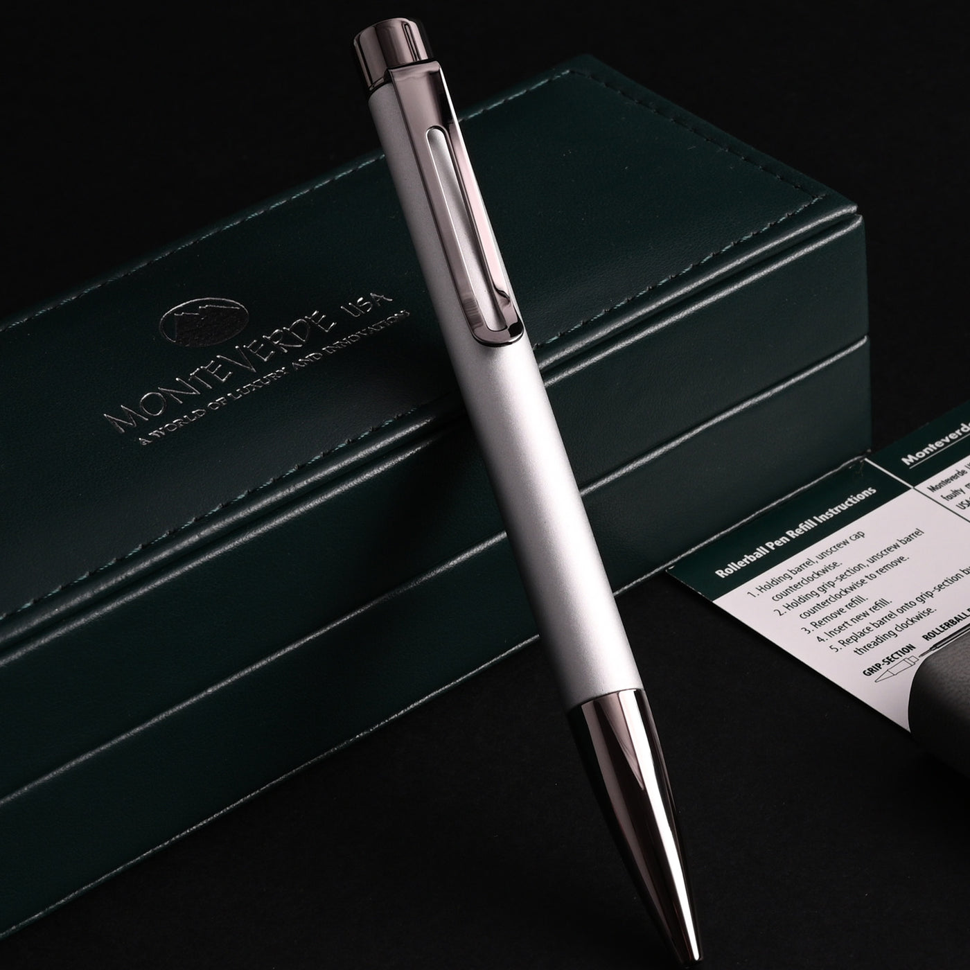 Monteverde Ritma Ball Pen - Silver 8