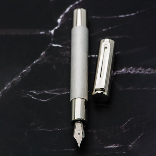 Monteverde Ritma Fountain Pen - Brushed Steel CT