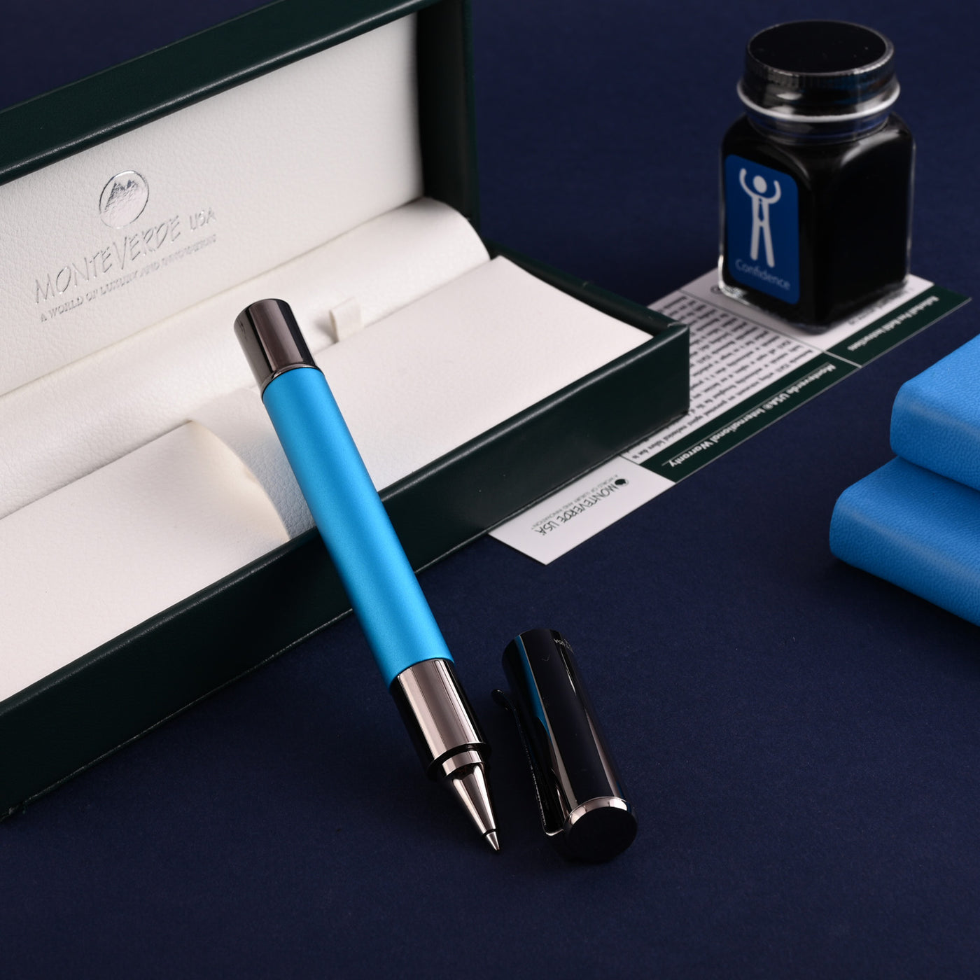 Monteverde Ritma Roller Ball Pen - Blue 7