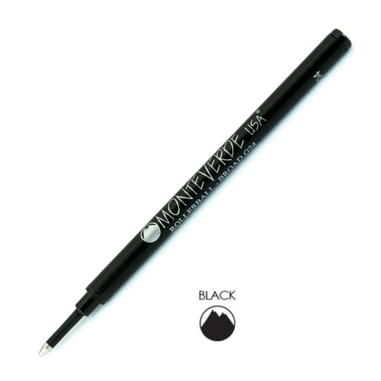 Monteverde Roller Ball Pen Refill - Broad - Black - Pack of 2