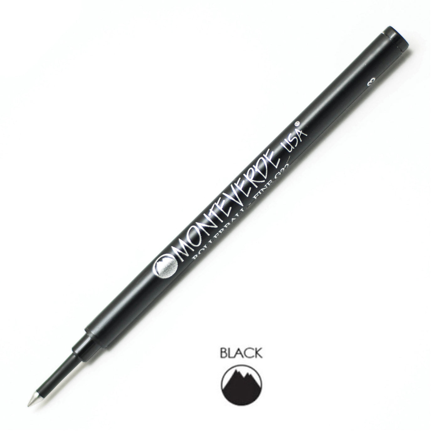 Monteverde Roller Ball Pen Refill - Fine - Black - Pack of 2 1