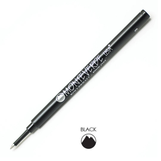 Monteverde Roller Ball Pen Refill - Fine - Black - Pack of 2