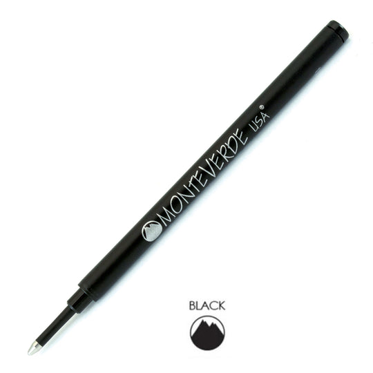 Monteverde Roller Ball Pen Refill - Medium - Black - Pack of 2