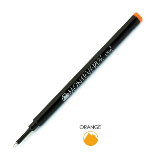 Monteverde Roller Ball Pen Refill - Medium - Orange - Pack of 2