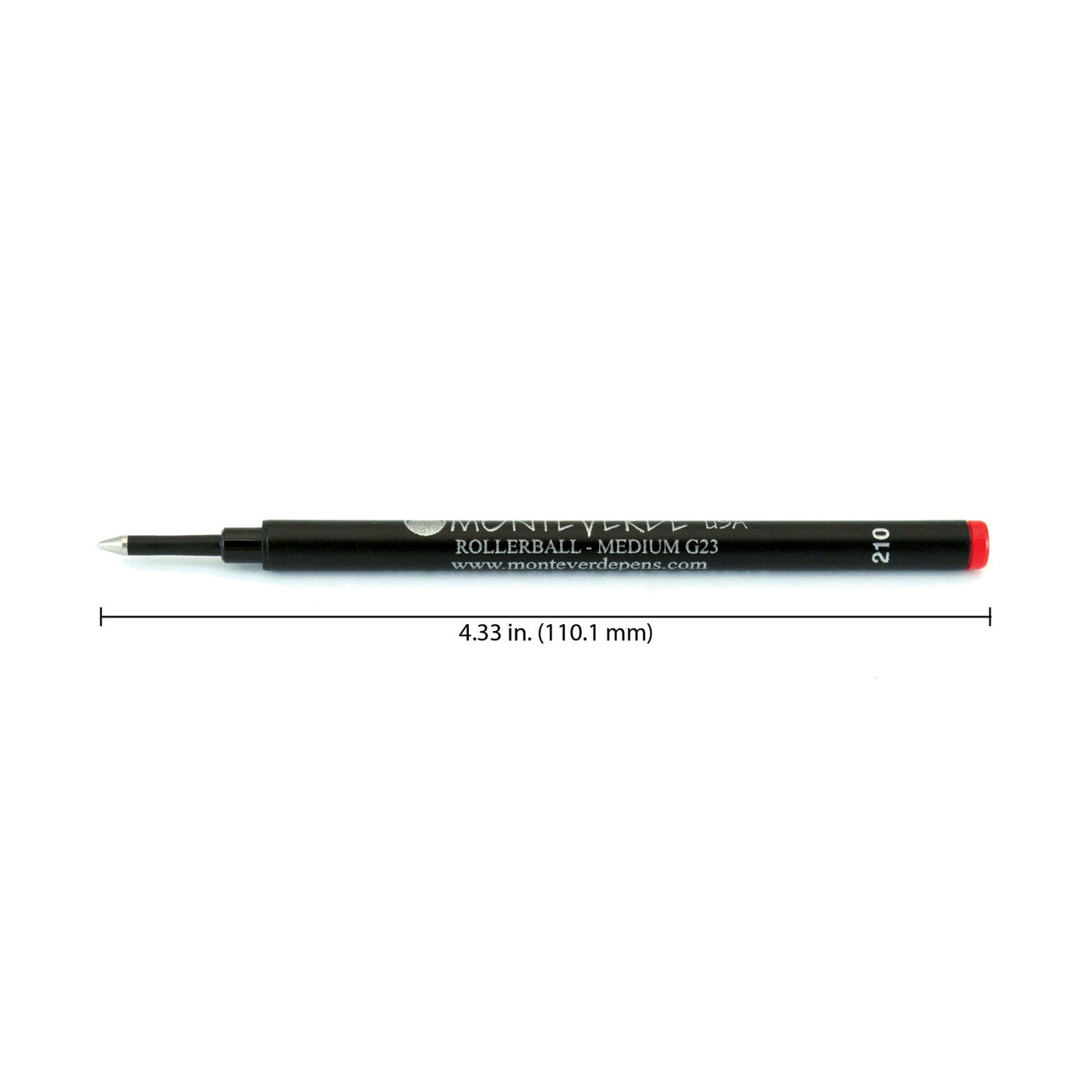 Monteverde Roller Ball Pen Refill - Medium - Red - Pack of 2 3