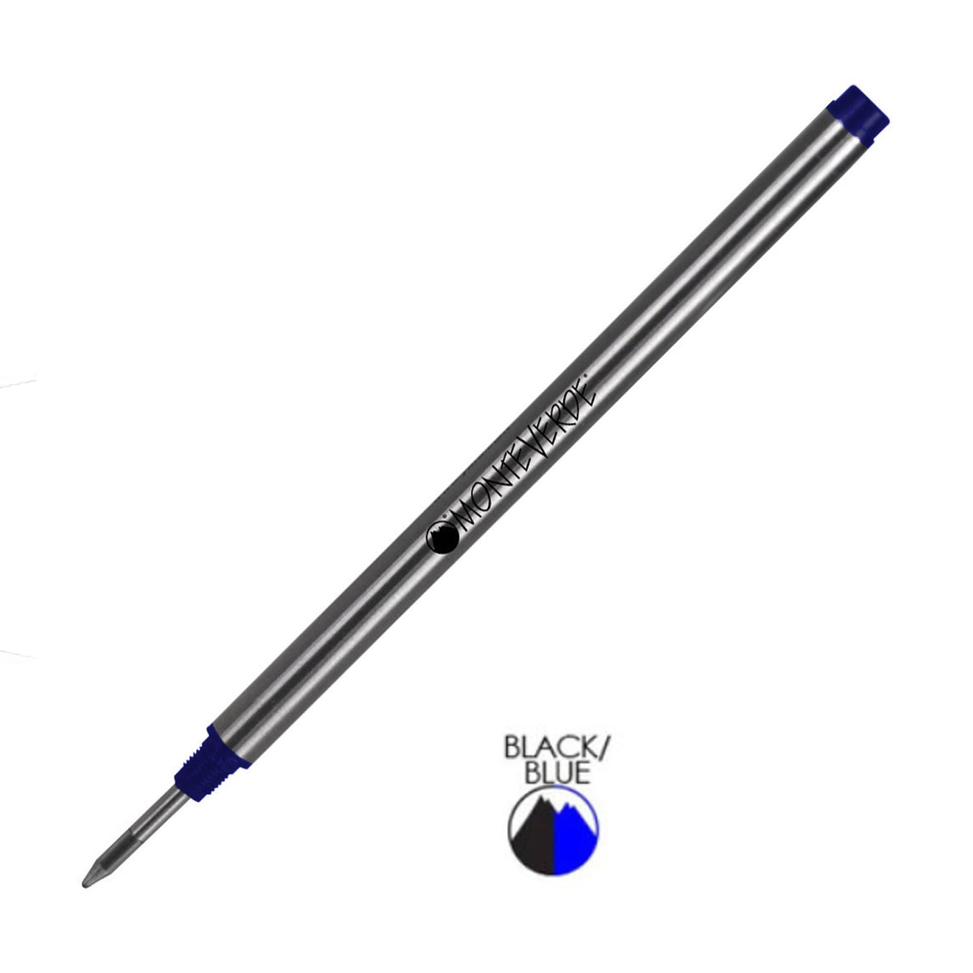 Monteverde Roller Ball Pen Refill for Montblanc - Fine - Blue Black - Pack of 2 1