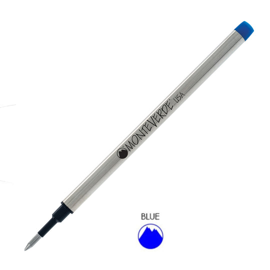 Monteverde Roller Ball Pen Refill for S.T. Dupont - Fine - Blue - Pack of 2