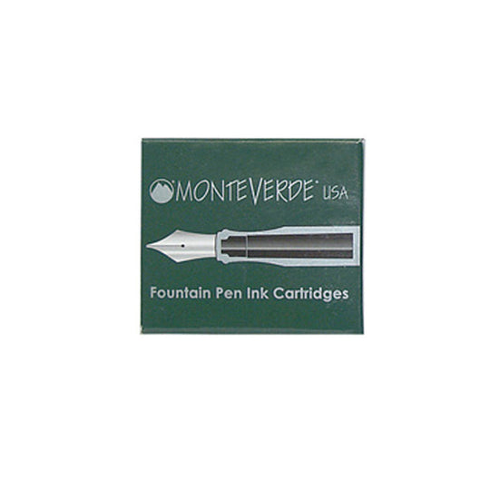 Monteverde Standard Ink Cartridge Pack of 6 - Blue Black