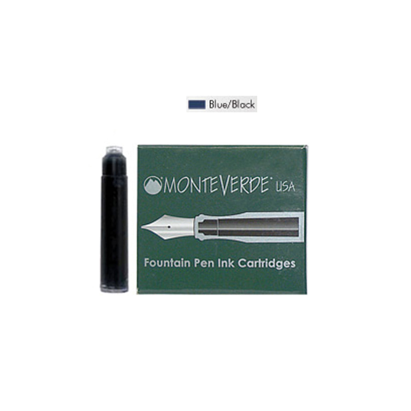 Monteverde Standard Ink Cartridge Pack of 6 - Blue Black