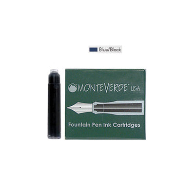 Monteverde Standard Ink Cartridge Pack of 6 - Blue Black