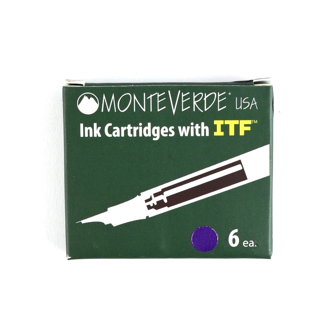 Monteverde Standard Ink Cartridge Pack of 6 - Charoite