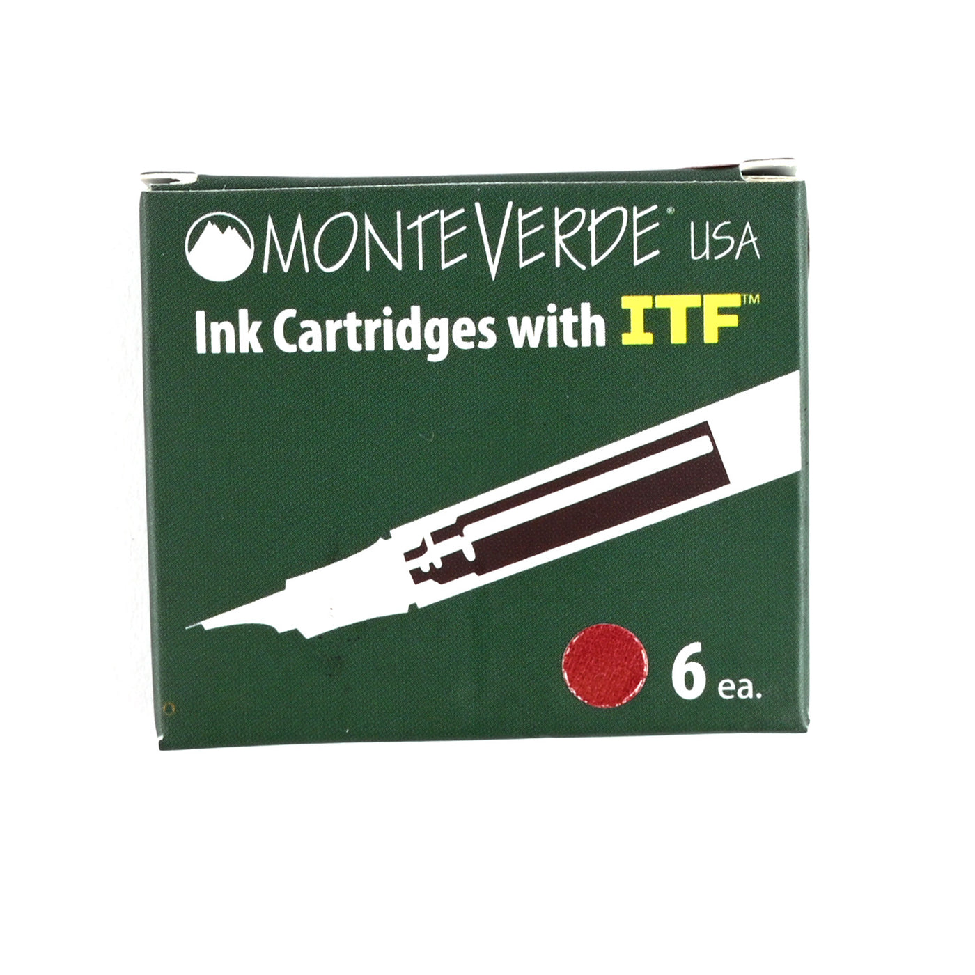 Monteverde Standard Ink Cartridge Pack of 6 - Fireopal