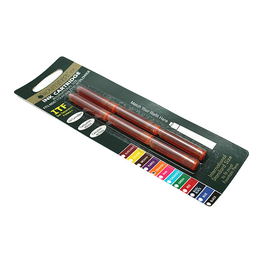 Monteverde Standard Ink Cartridge Pack of 6 - Fluorescent Orange