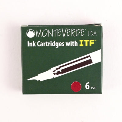 Monteverde Standard Ink Cartridge Pack of 6 - Napa Burgundy 1