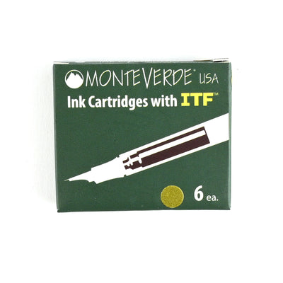 Monteverde Standard Ink Cartridge Pack of 6 - Olivine